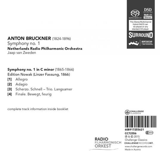 Sinfonia n.1 - SuperAudio CD di Anton Bruckner