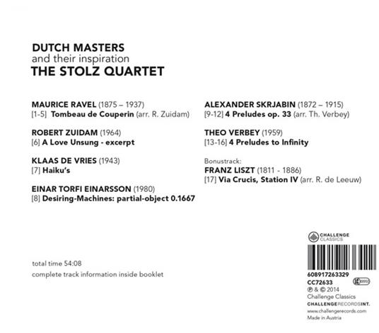 Dutch Masters - CD Audio di Stolz Quartet - 3