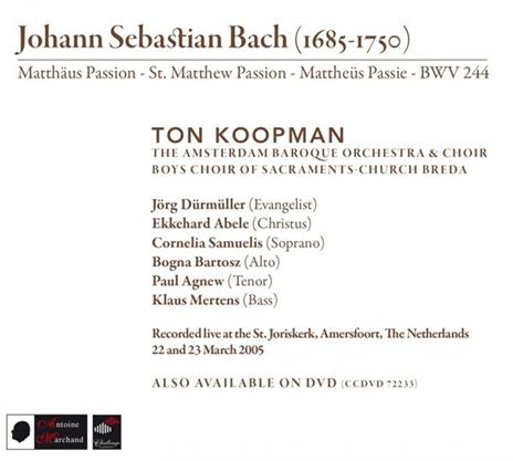 Matthaus Passion - CD Audio di Johann Sebastian Bach - 2
