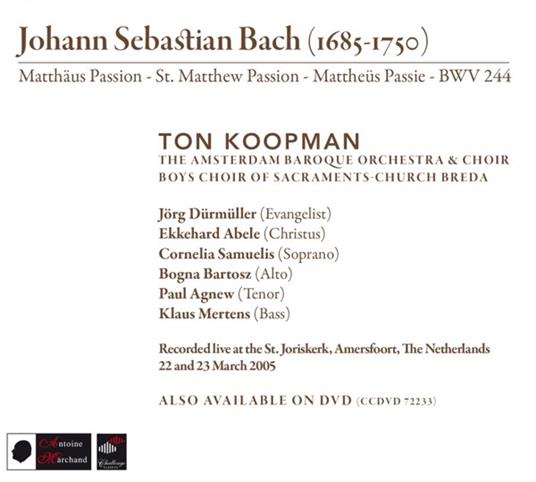 Matthaus Passion - CD Audio di Johann Sebastian Bach - 2
