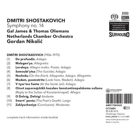 Sinfonia n.14 - SuperAudio CD di Dmitri Shostakovich - 2
