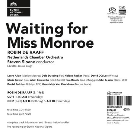 Waiting For Miss Monroe - CD Audio di Robin De Raaff - 2