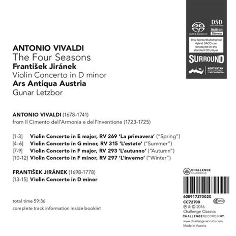 Four Seasons - SuperAudio CD di Antonio Vivaldi - 2
