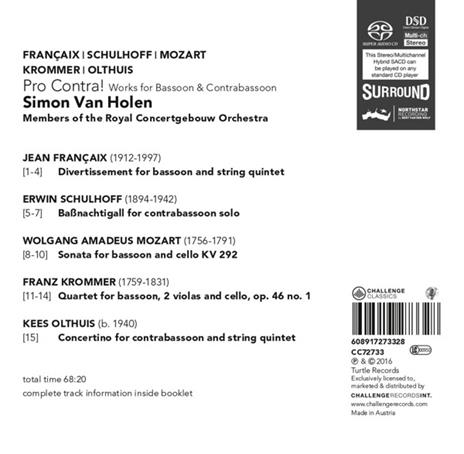 Pro Contra! - CD Audio di Simon Van Holen - 2