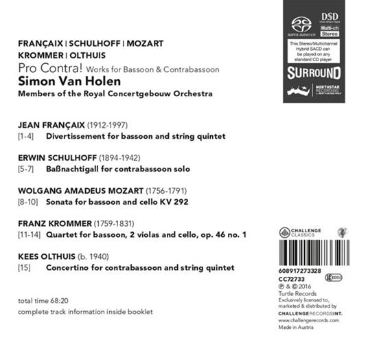 Pro Contra! - CD Audio di Simon Van Holen - 2