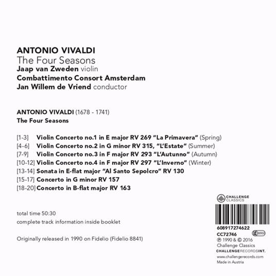 Four Seasons - CD Audio di Antonio Vivaldi - 2