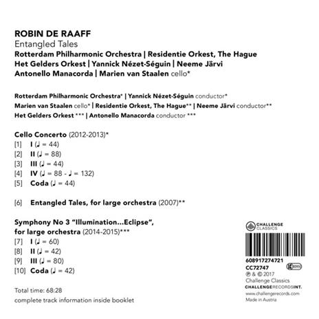 Entangled Tales - CD Audio di Robin De Raaff - 3