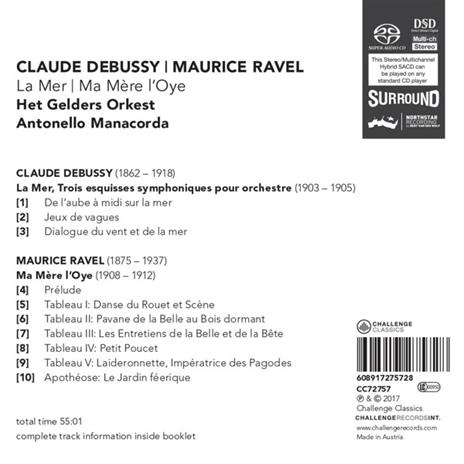 La Mer-Ma Mere L'Oye - CD Audio di Claude Debussy,Maurice Ravel - 2