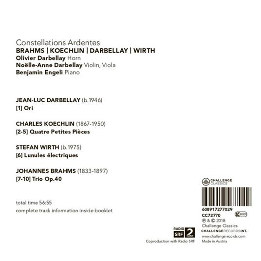 Constellations Ardentes - CD Audio di Johannes Brahms - 2