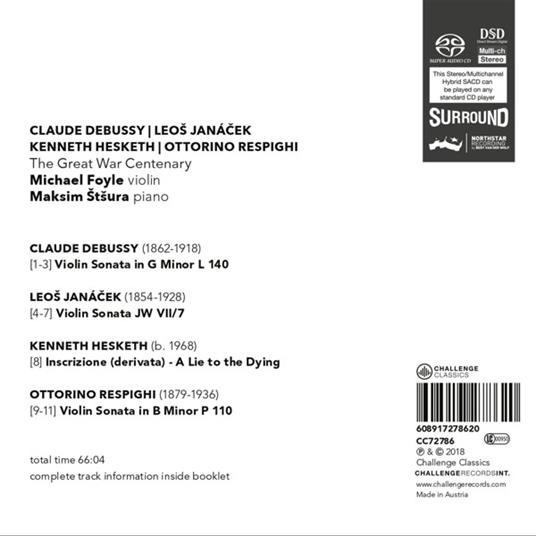 Great War Centenary - CD Audio di Michael-Maksim Stsura Foyle - 2