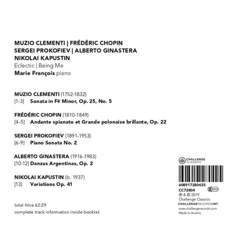 Eclectic - Being Me - CD Audio di Marie François - 2