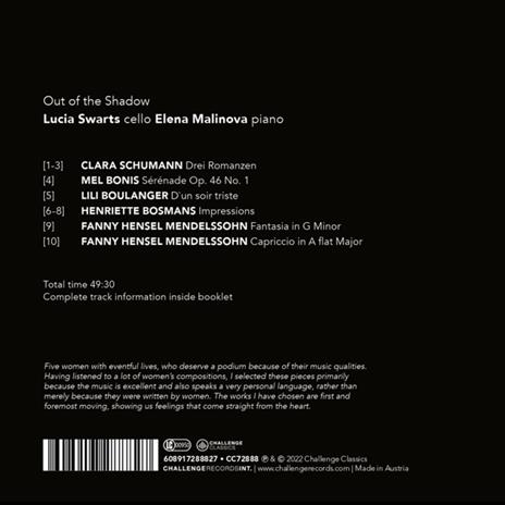 Out Of The Shadow - CD Audio di Lucia Swarts - 2