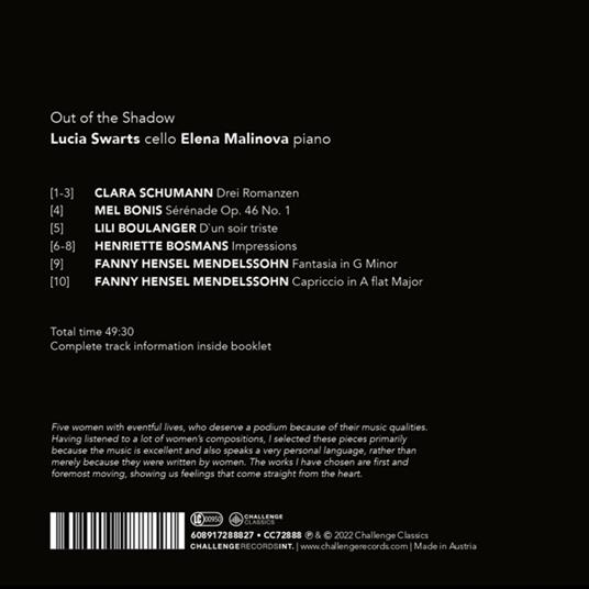 Out Of The Shadow - CD Audio di Lucia Swarts - 2