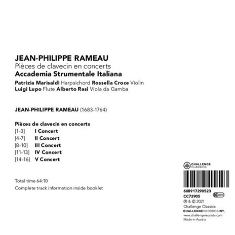 Pieces De Clavecin En Concerts - CD Audio di Alberto Rasi - 2