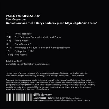 Messenger - CD Audio di Daniel - Borys Fedorov Rowland - 2