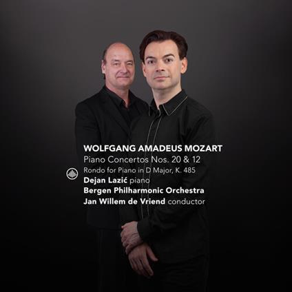 Piano Concertos Nos. 20 & 12 - Rondo For Piano In D Major, K. 485 - CD Audio di Wolfgang Amadeus Mozart,Bergen Philharmonic Orchestra,Dejan Lazic,Jan Willem de Vriend