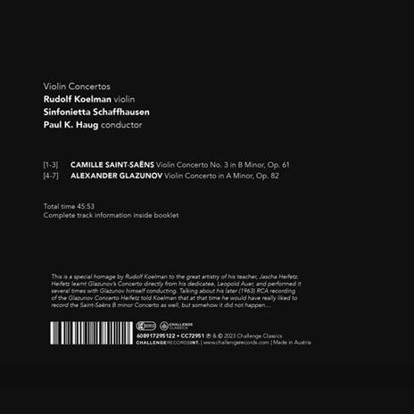 Violin Concertos - CD Audio di Rudolf Koelman - 2