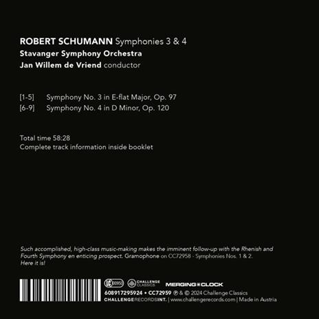 Symphonies 3 & 4 - CD Audio di Robert Schumann - 2