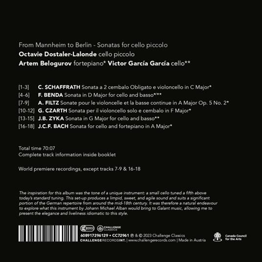 From Mannheim To Berlin - CD Audio di Octavie Dostaler-Lalonde - 2
