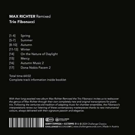 Max Richter Remixed - CD Audio di Max Richter,Trio Fibonacci - 2