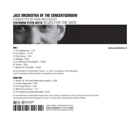 Blues For The Date - CD Audio di Jazz Orchestra of the Concertgebouw - 2