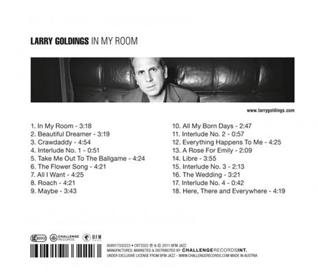 In My Room - CD Audio di Larry Golding - 2