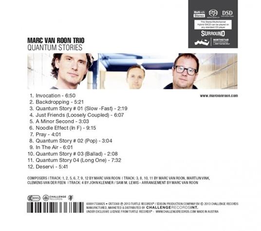 Quantum Stories - CD Audio di Marc Van -Trio- Roon - 2