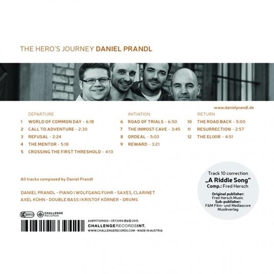 Hero's Journey - CD Audio di Daniel Prandl - 2