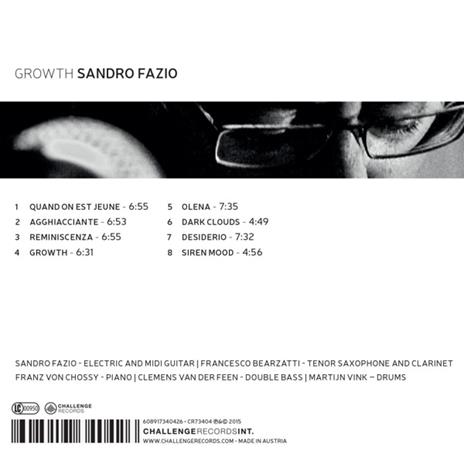 Growth - CD Audio di Sandro Fazio - 2
