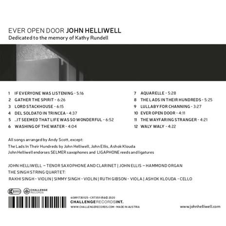 Ever Open Door - CD Audio di John Helliwell - 2