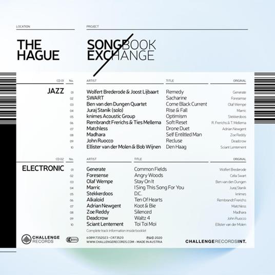 The Hague Songbook Exchange - CD Audio - 2