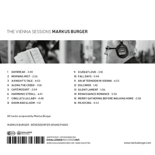 The Vienna Sessions - CD Audio di Markus Burger - 2