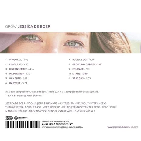 Grow - CD Audio di Jessica De Boer - 2