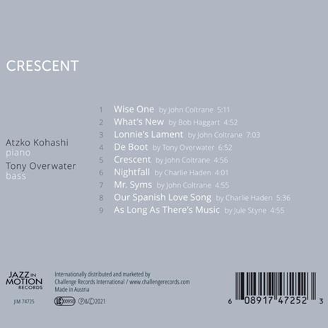 Crescent - CD Audio di Tony - Atzko Kohashi Overwater - 2