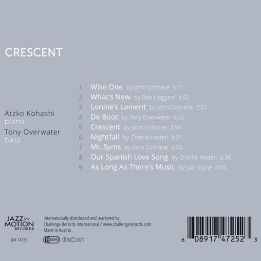 Crescent - CD Audio di Tony - Atzko Kohashi Overwater - 2