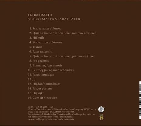 Stabat Mater Stabat Pater - CD Audio di Egon Kracht - 2