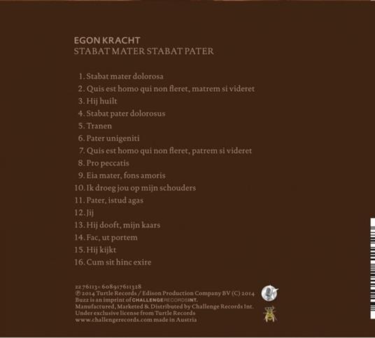 Stabat Mater Stabat Pater - CD Audio di Egon Kracht - 2