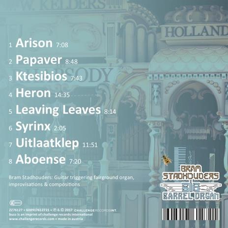 Big Barrel Organ - CD Audio di Bram Stadhouders - 2