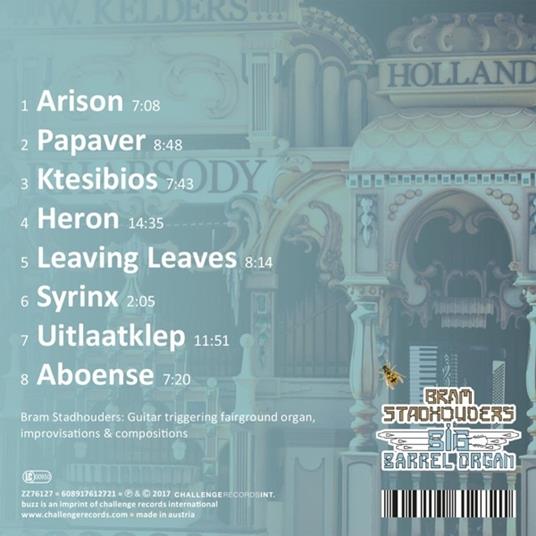 Big Barrel Organ - CD Audio di Bram Stadhouders - 2