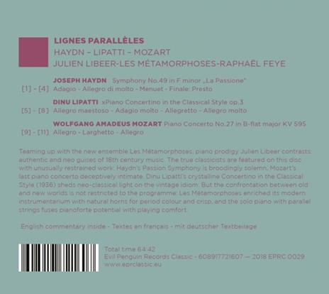 Lignes Paralleles - CD Audio di Julien Libeer - 2