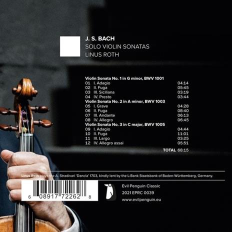 Solo Violin Sonatas - CD Audio di Johann Sebastian Bach,Linus Roth - 2