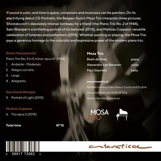 Portraits - CD Audio di Mosa Trio - 2