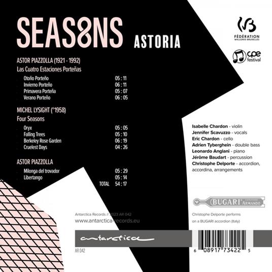 Seas8ns - CD Audio di Astoria - 2