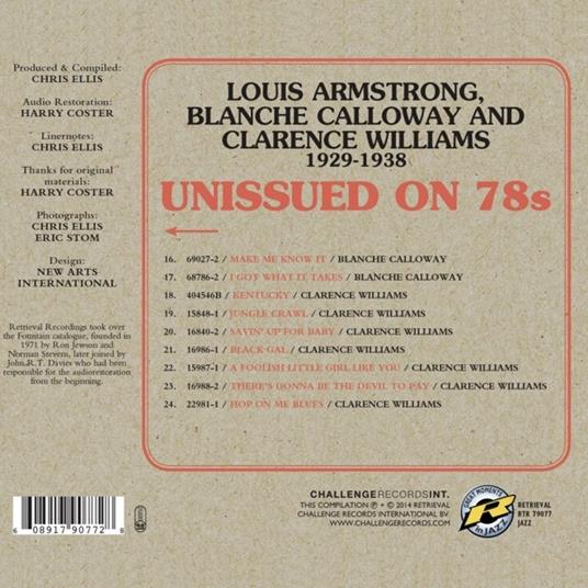 Unissued on 78s Hot - CD Audio di Louis Armstrong - 2