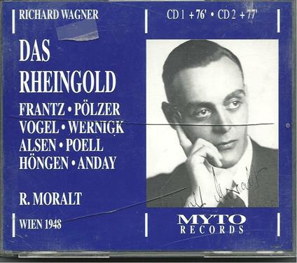 L'oro Del Reno - CD Audio di Richard Wagner,Justus Frantz,Rudolf Moralt