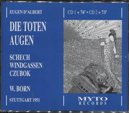 Die Toten Augen Schech - Windgassen - C - CD Audio di Eugen D'Albert