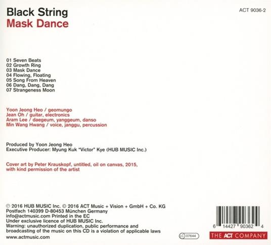 Mask Dance - CD Audio di Black String - 2