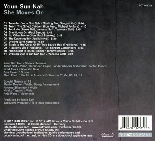 She Moves on (Digipack) - CD Audio di Youn Sun Nah - 2