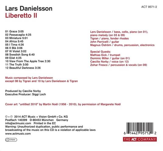 Liberetto II - CD Audio di Lars Danielsson - 2