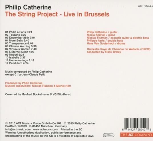 The String Project - CD Audio di Philip Catherine - 2